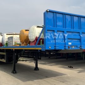 3 Axles Flat Bed Truck Trailer