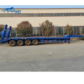 4 axles high cost-effectiveness lowbed semi trailer