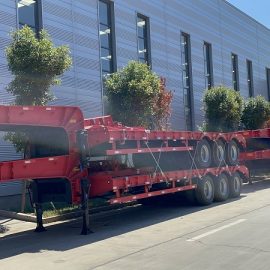 4 Axles low loader low bed truck trailer
