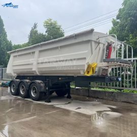 3-Axle 50-ton U-shaped Tipper Trailer
