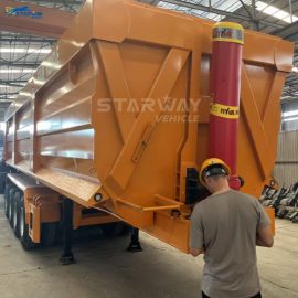 4 Axles U-Shaped Dump Truck Trailer