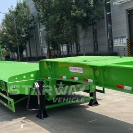 3Axles Low Bed Truck Semi Trailer For Sale